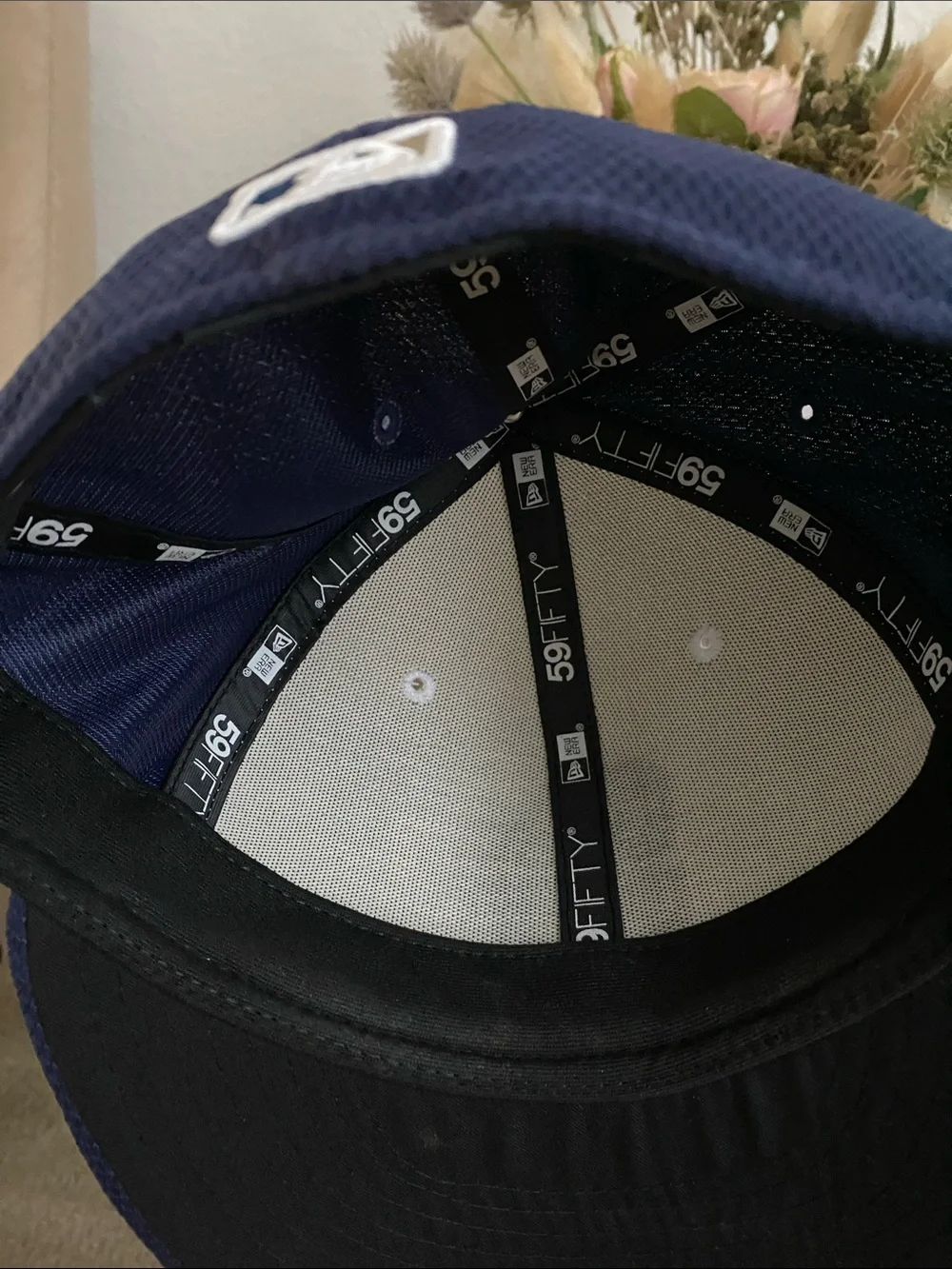 New Era | Youth SD Fitted Logo Cap - Navy and White - Size 6 7/8